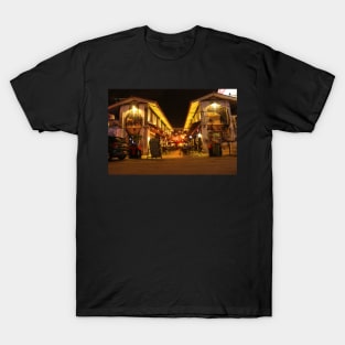 Blurry view into a Coffee shop area with street art T-Shirt